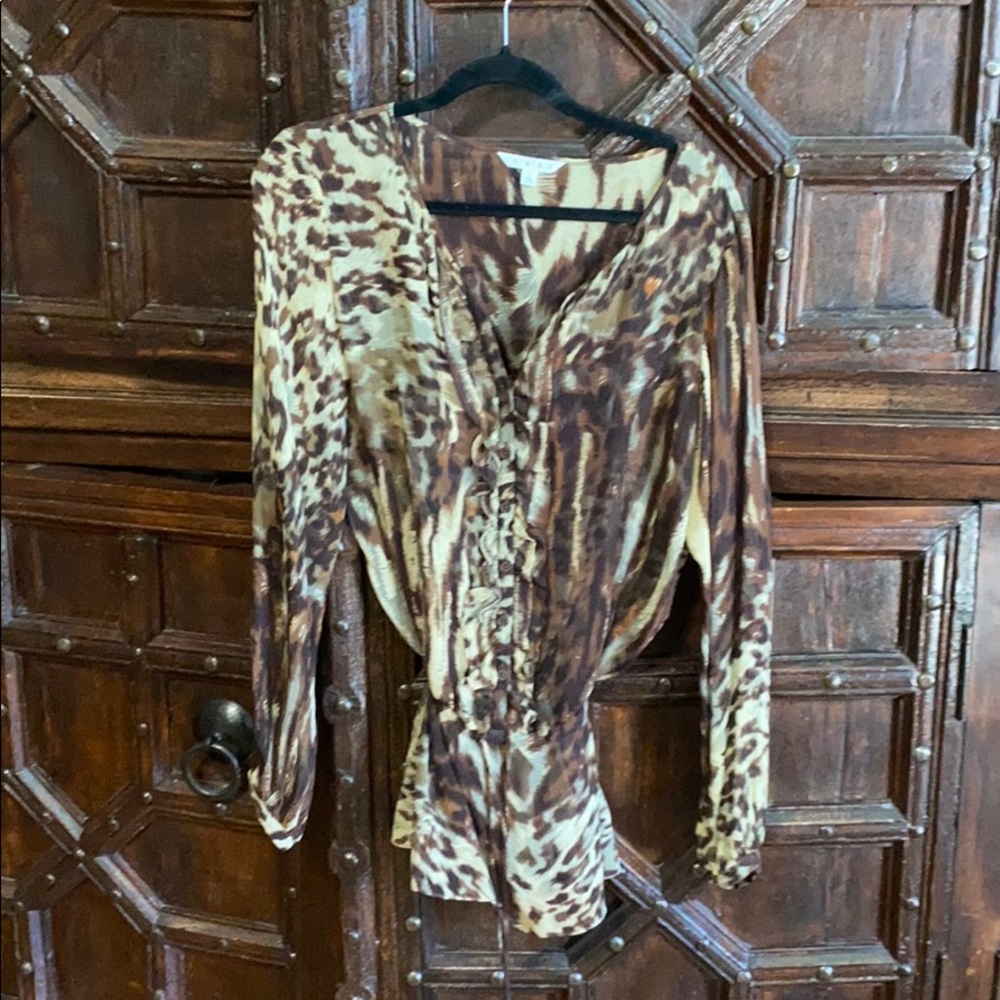 Cabi blouse - leopard print